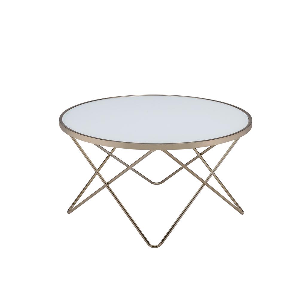 Valora Coffee Table, Champagne & Frosted Glass. Picture 1