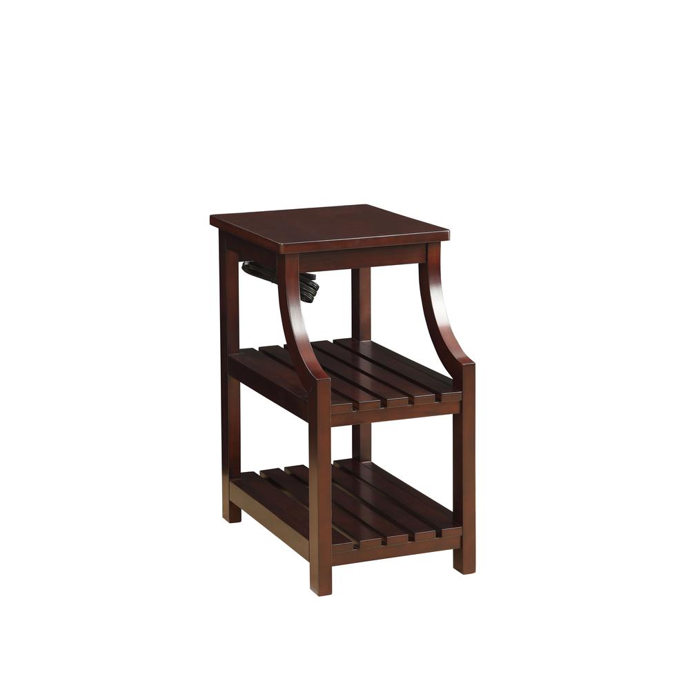 Wasaki Side Table (USB), Espresso. Picture 1