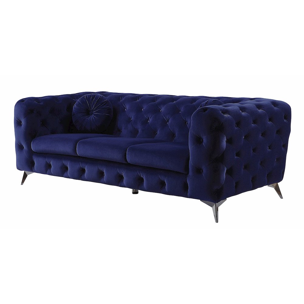 Atronia Sofa Blue Velvet. Picture 1