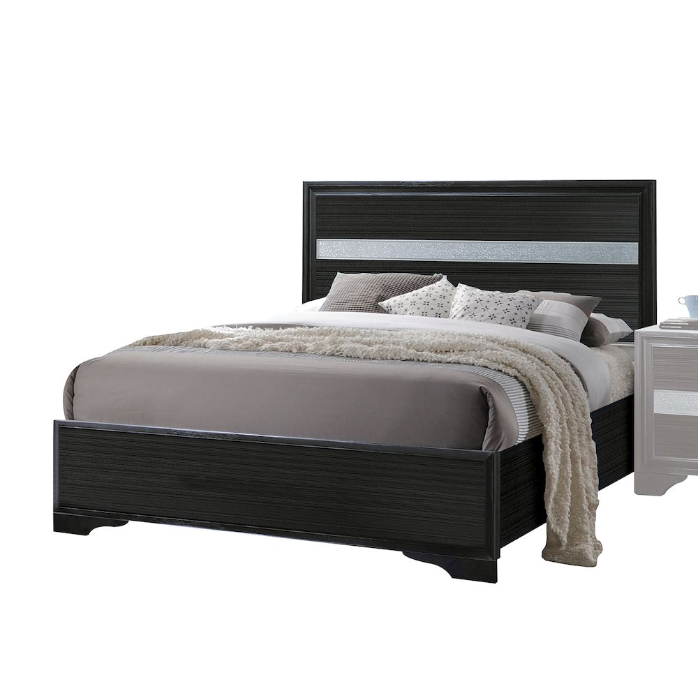 Naima Full Bed Black. Picture 1