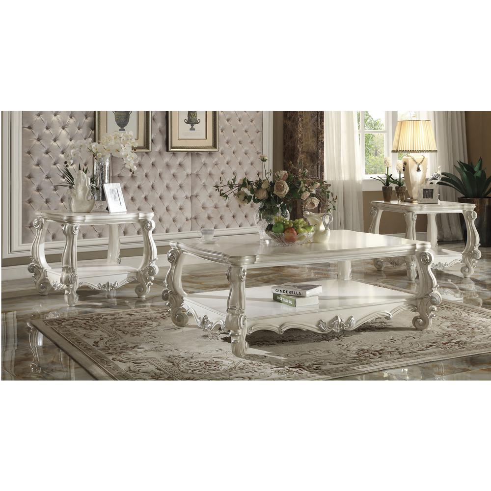 Versailles End Table Bone White. Picture 1