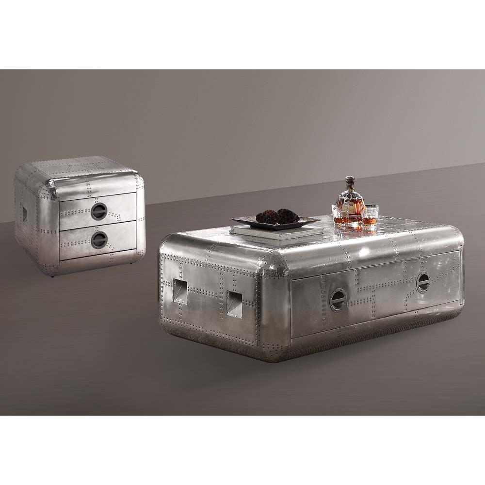 Brancaster Coffee Table, Aluminum (82180). Picture 2