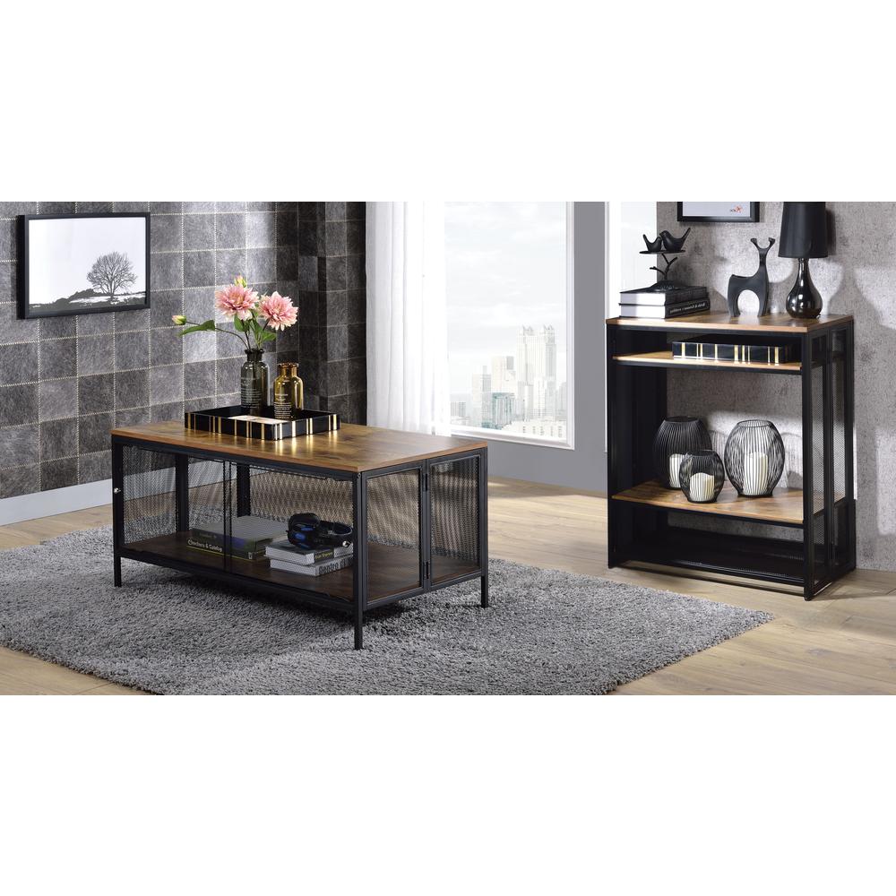 Winam Coffee Table Antique Oak & Black. Picture 4