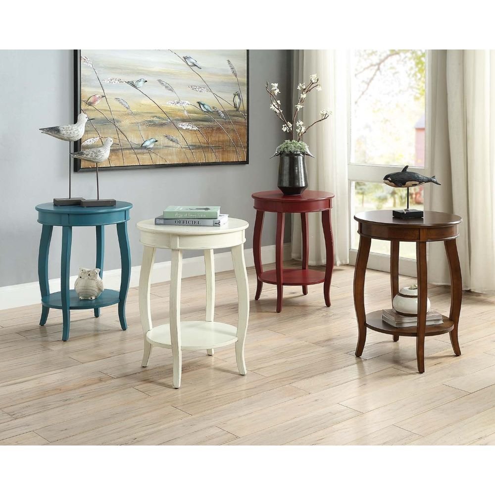 Aberta Accent Table Antique White. Picture 5