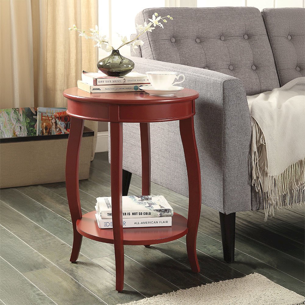 Aberta Accent Table Red. Picture 2