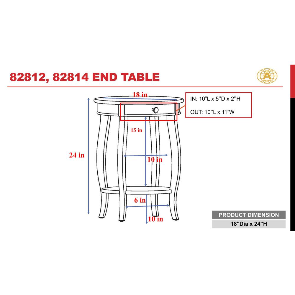 Alysa Accent Table Black. Picture 5