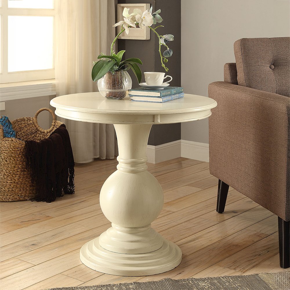 Alyx Accent Table Antique White. Picture 1