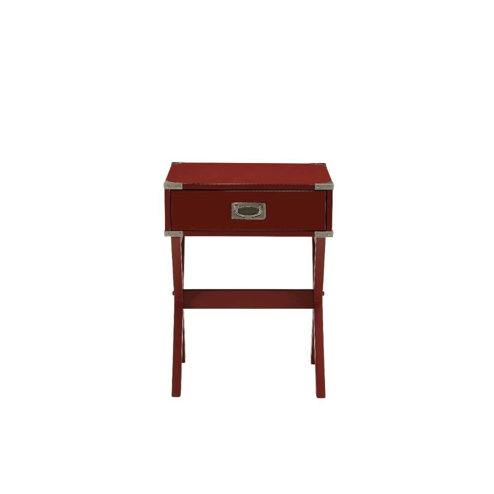 Babs Accent Table Red. Picture 2