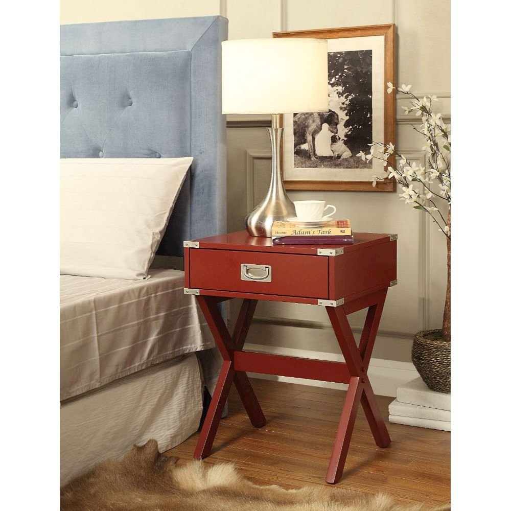 Babs Accent Table Red. Picture 5