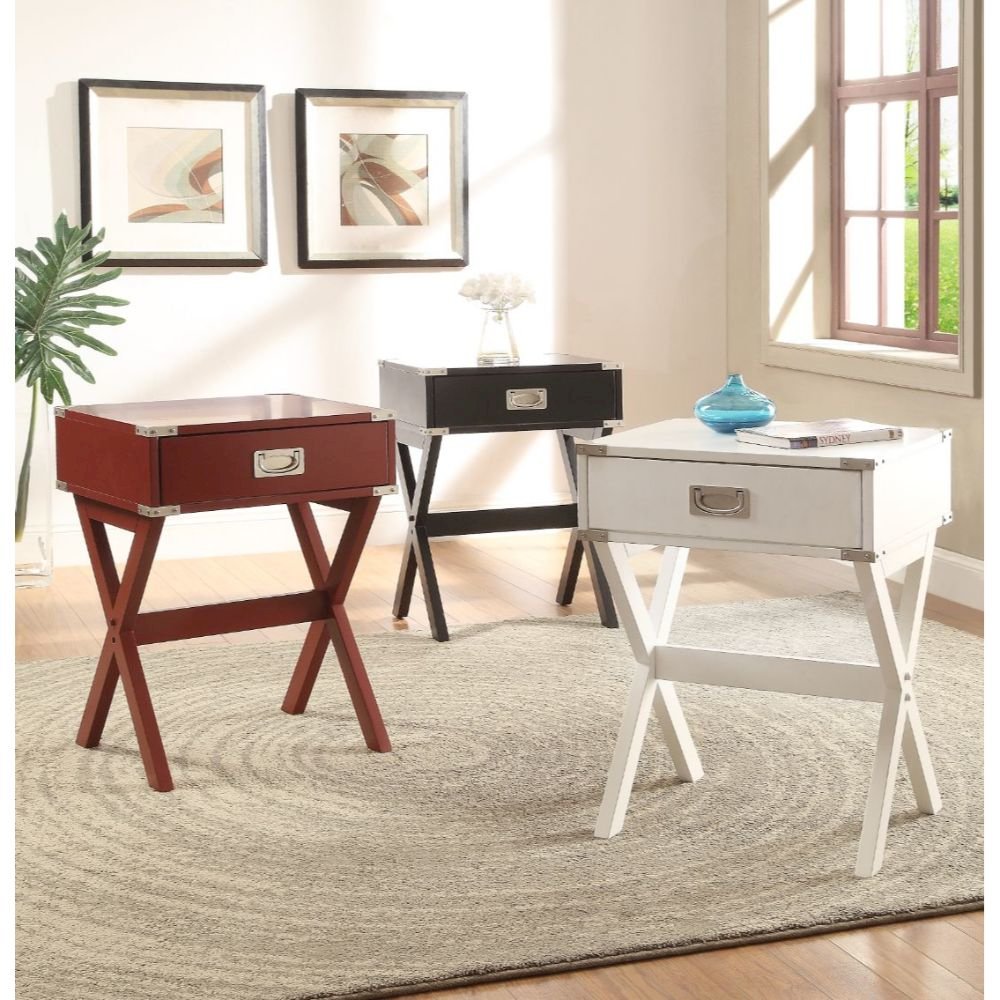 Babs Accent Table Red. Picture 6