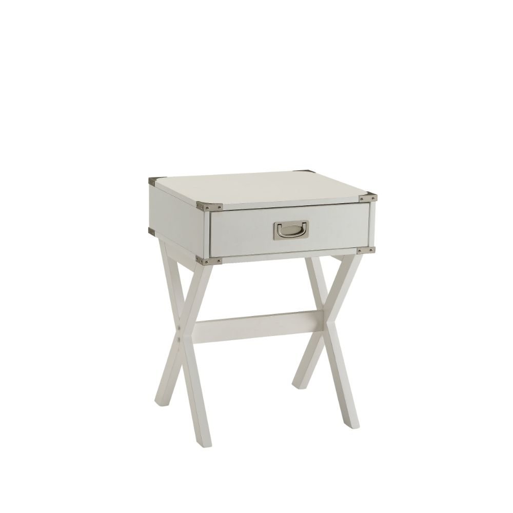 Babs Accent Table White. Picture 1