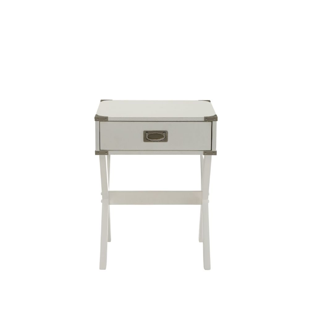 Babs Accent Table White. Picture 2