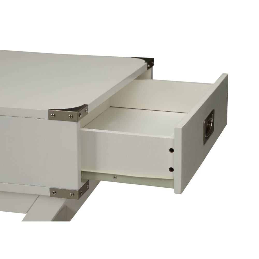Babs Accent Table White. Picture 4