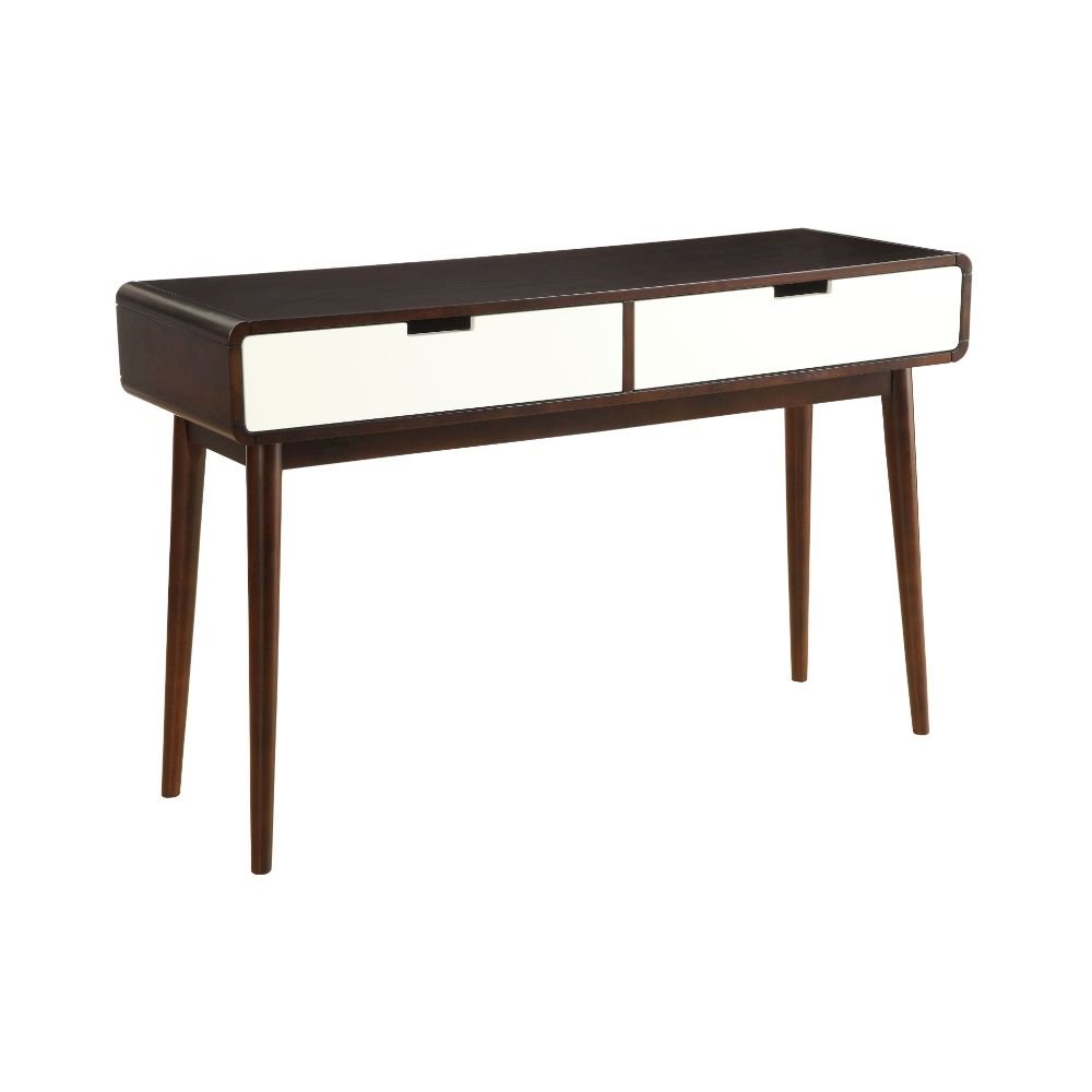 Christa Sofa Table Espresso & White. Picture 1