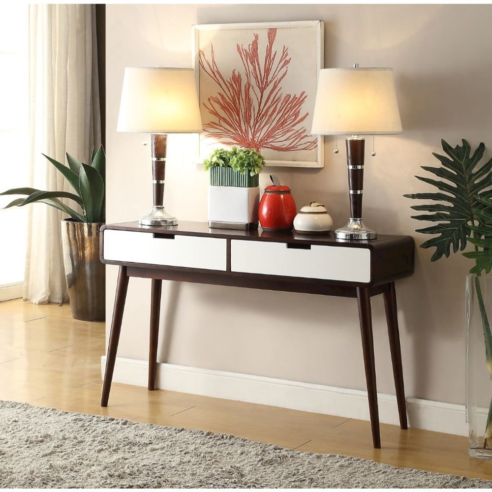 Christa Sofa Table Espresso & White. Picture 6