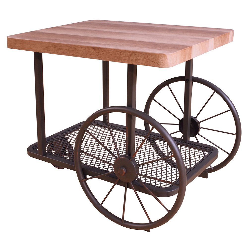 Francie End Table Oak & Antique Gray. Picture 2