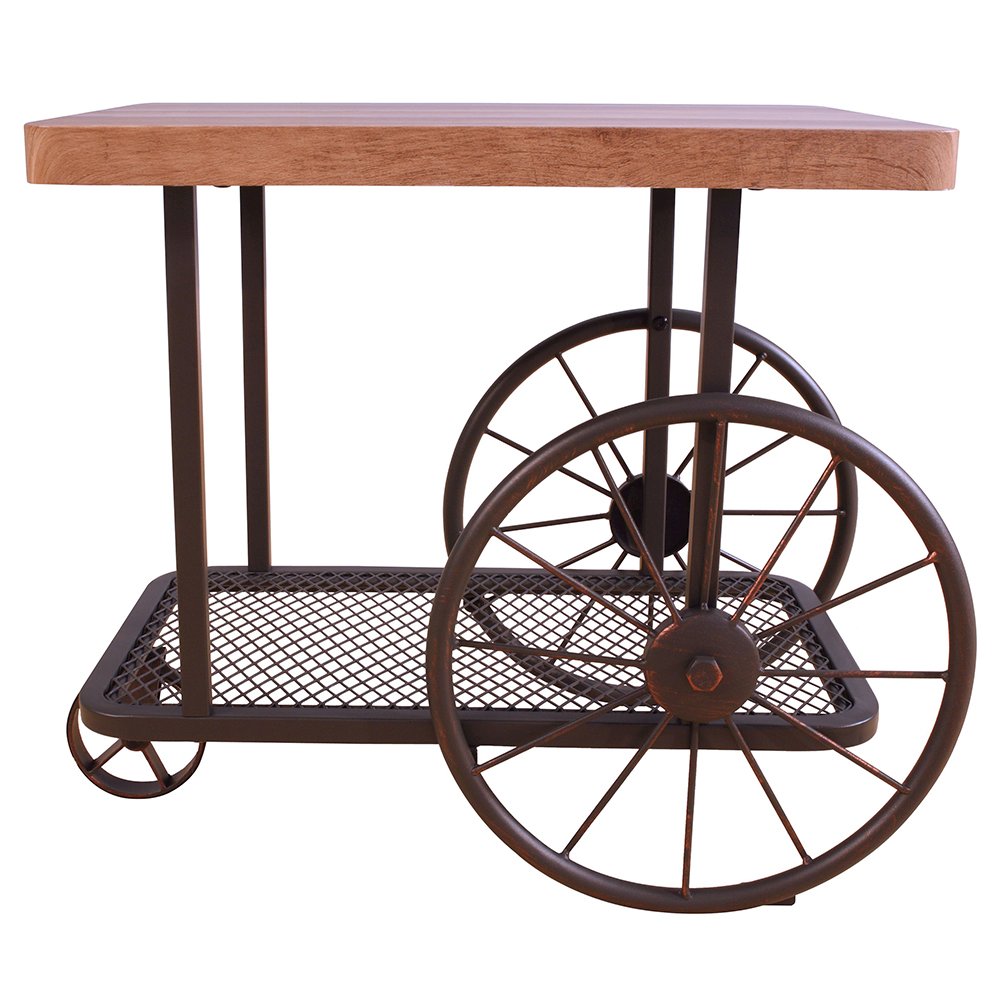Francie End Table Oak & Antique Gray. Picture 3