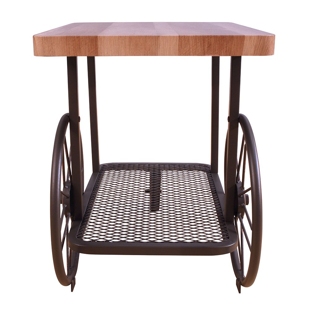 Francie End Table Oak & Antique Gray. Picture 4
