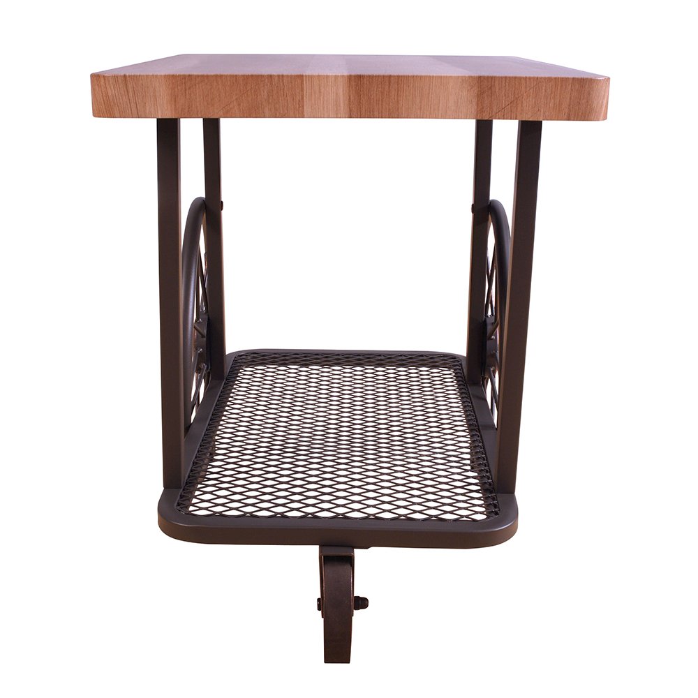 Francie End Table Oak & Antique Gray. Picture 5