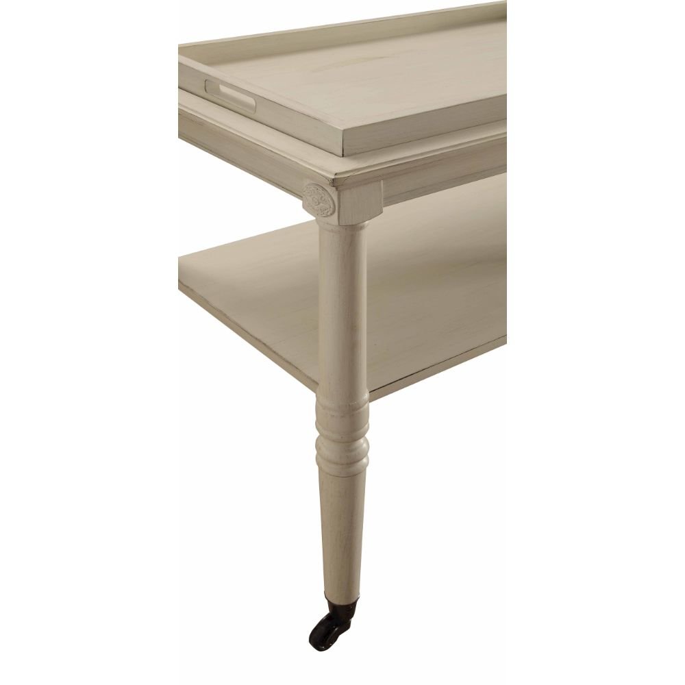 Frisco Serving Cart Antique White. Picture 4