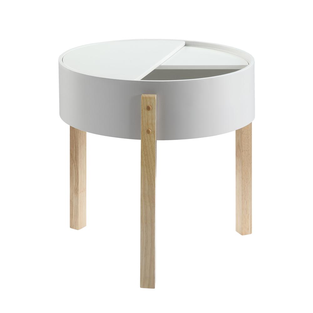 Bodfish End Table White & Natural. Picture 2