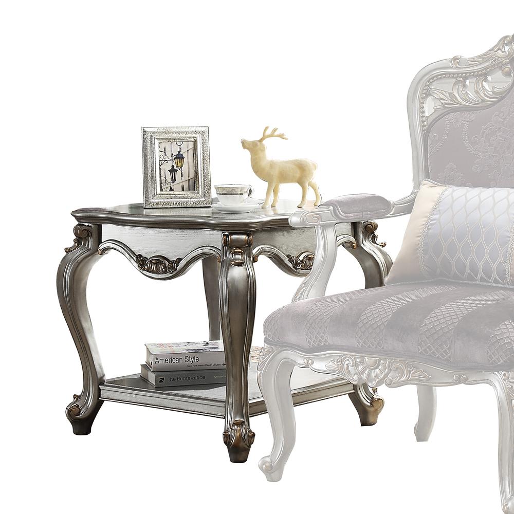 Picardy End Table Antique Platinum. Picture 2
