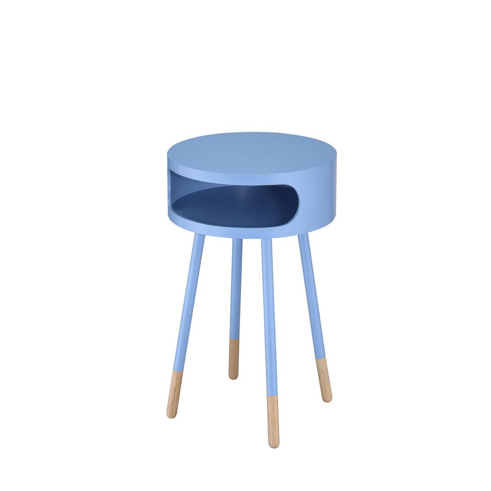 Sonria End Table, White & Natural. Picture 8