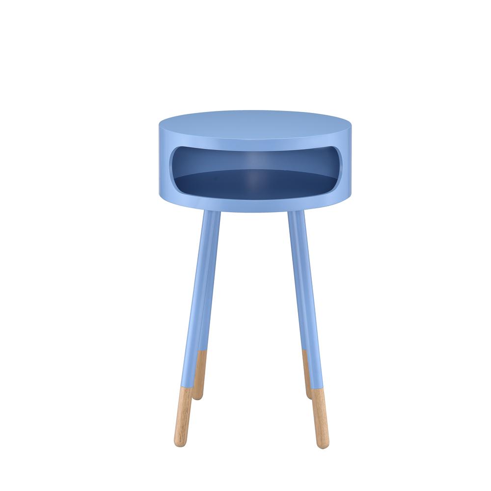 Sonria End Table, White & Natural. Picture 9