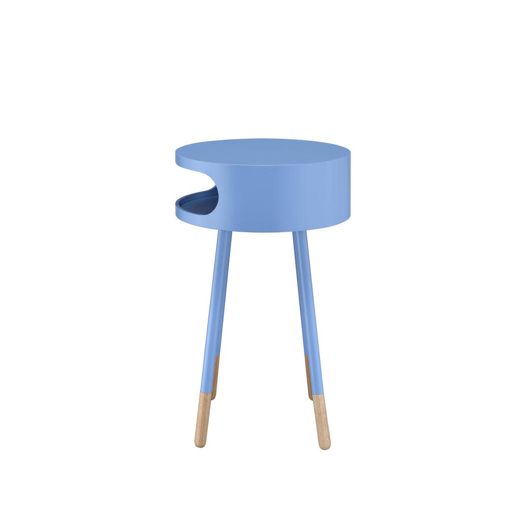Sonria End Table, White & Natural. Picture 10