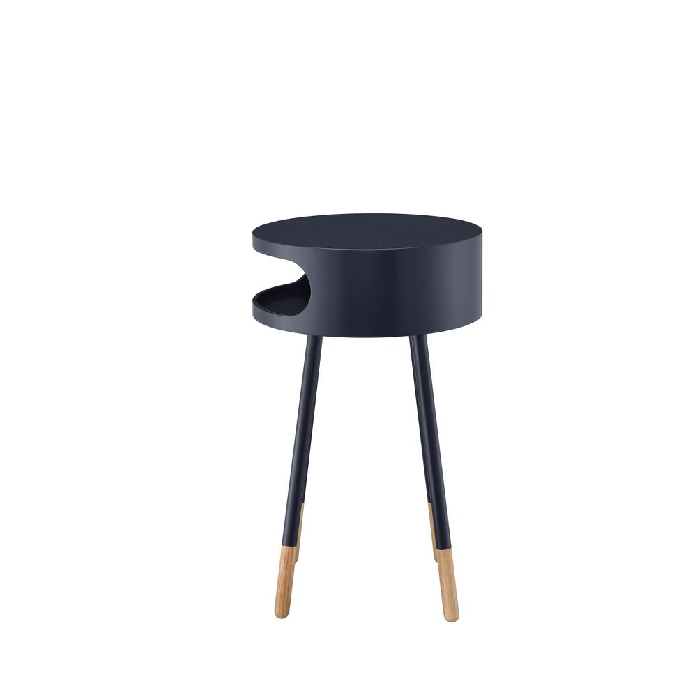 Sonria End Table, White & Natural. Picture 13