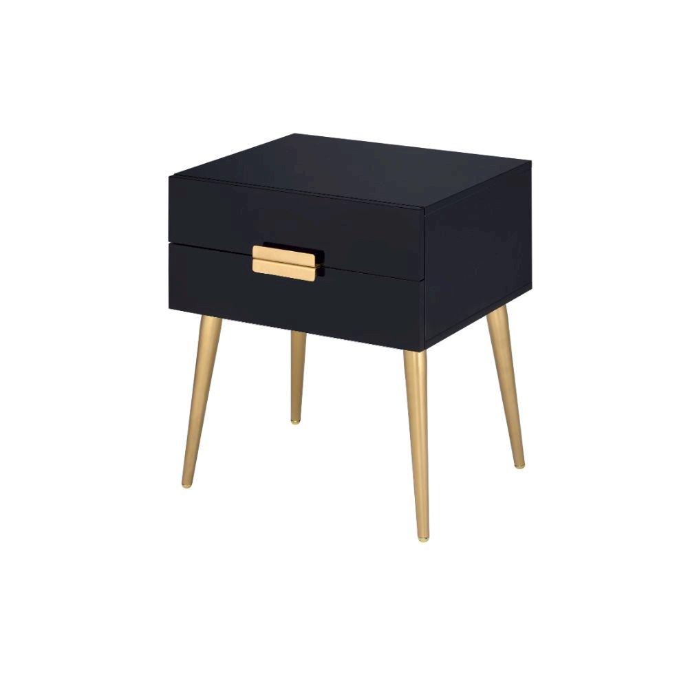Denvor End Table Black & Gold. Picture 1