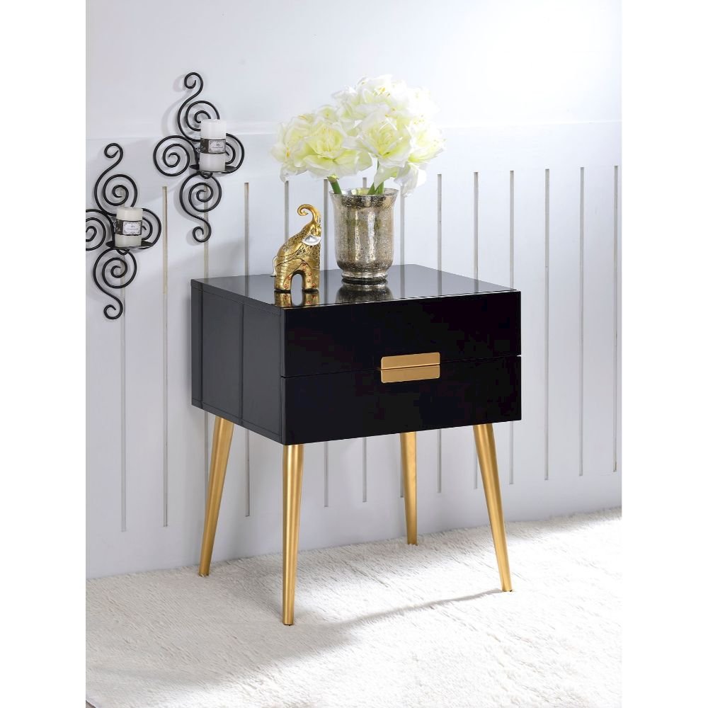 Denvor End Table Black & Gold. Picture 5