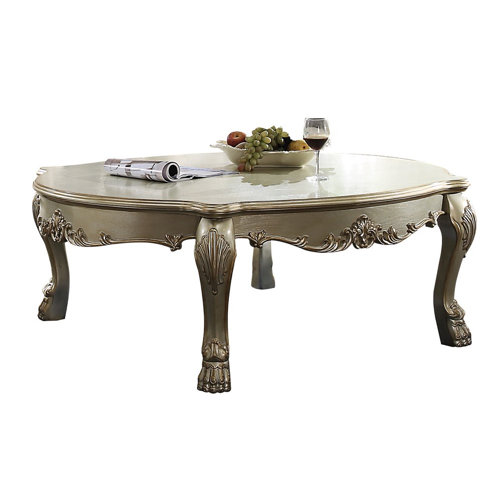 Dresden II Coffee Table Gold Patina & Bone. Picture 2
