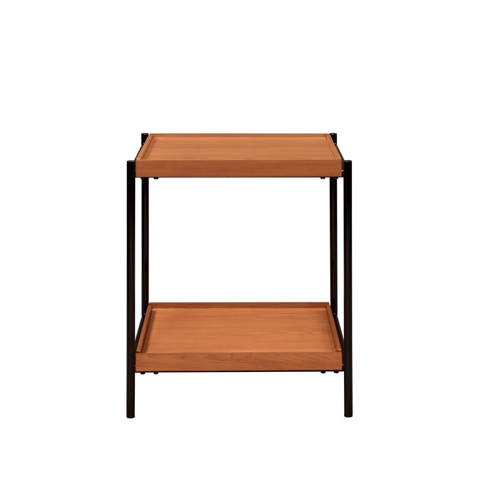 End Table, Honey Oak & Black 85677. Picture 2