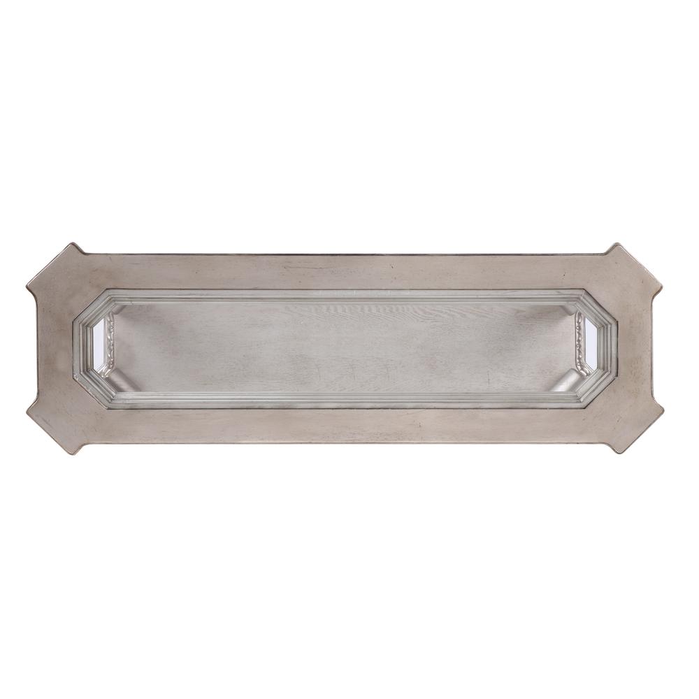Sofa Table, Antique Silver & Clear Glass 86933. Picture 4
