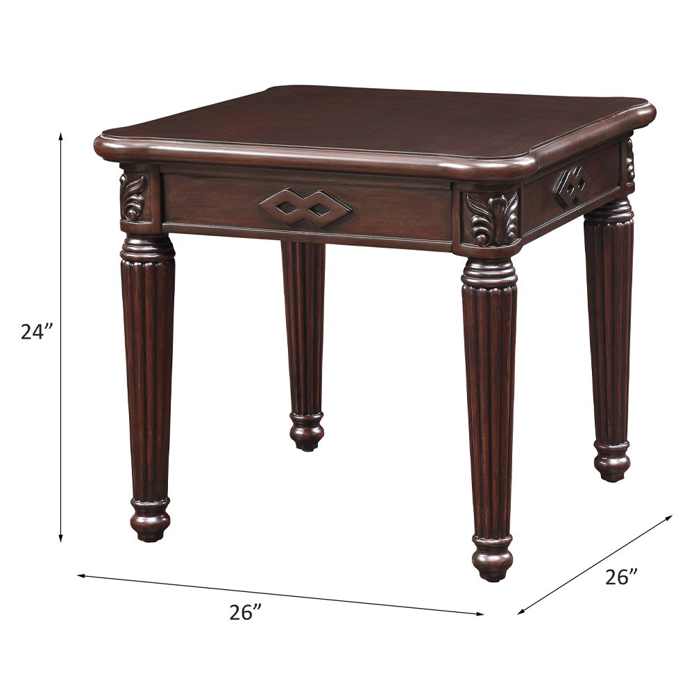 Chateau De Ville End Table Espresso. Picture 4