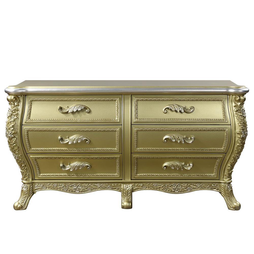 Cabriole Dresser Gold. Picture 2