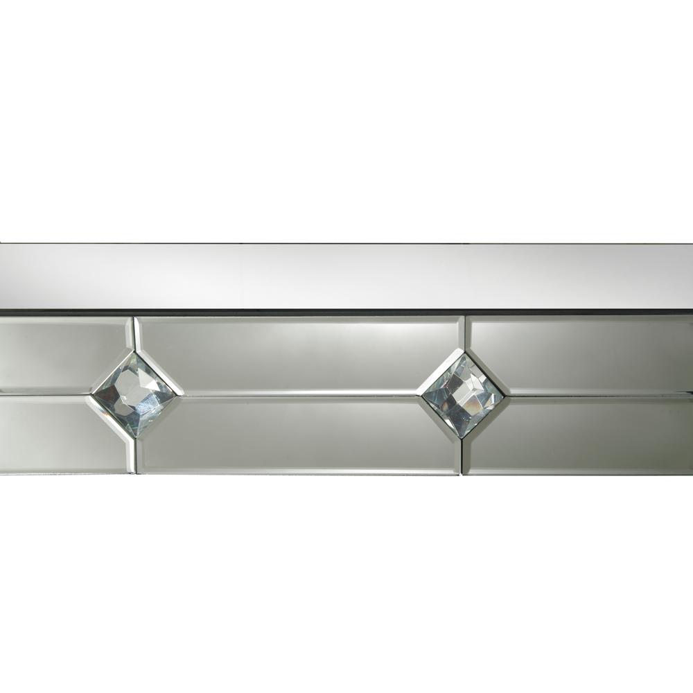 Hessa Console Table Mirrored & Faux Rhinestone. Picture 1