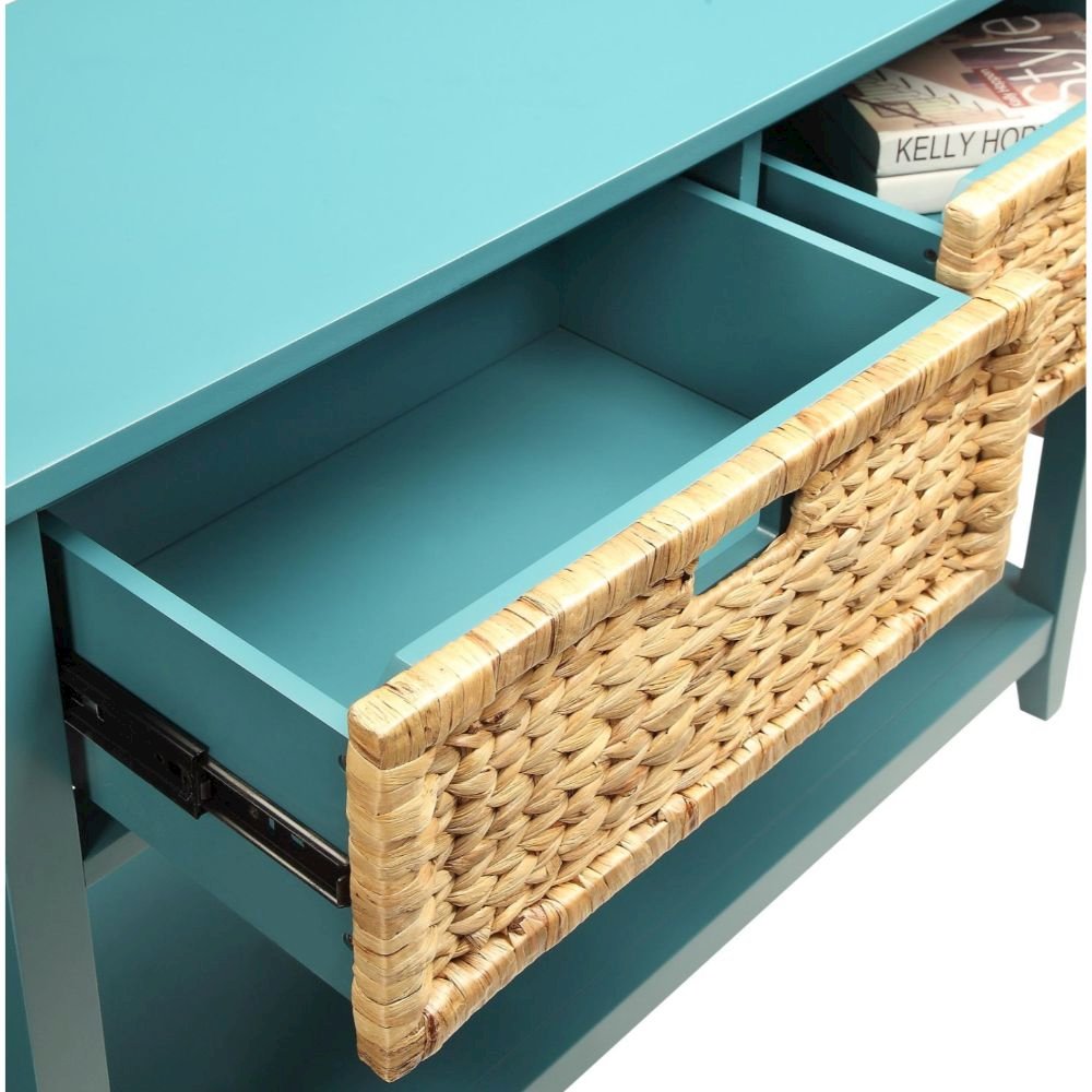 Flavius Console Table Teal. Picture 5