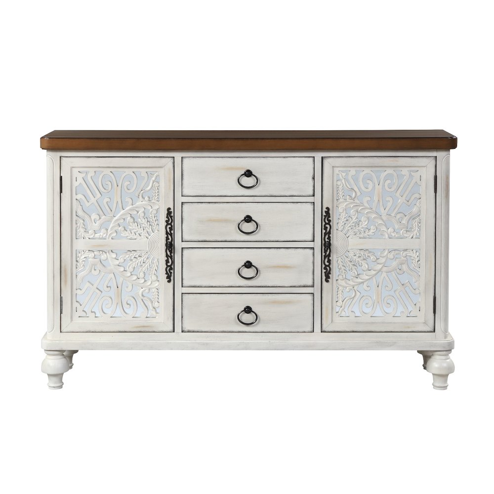 Vermont Console Table Antique White. Picture 3