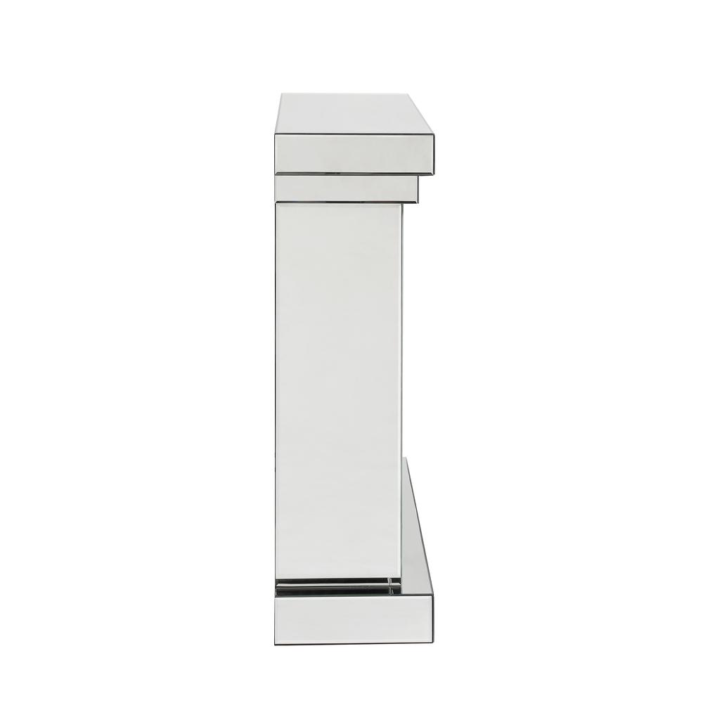 Noralie Fireplace Mirrored & Faux Diamonds. Picture 5