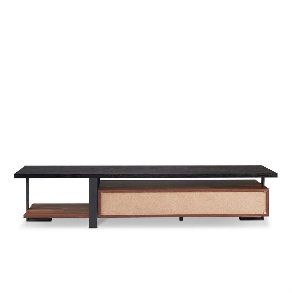 Elling TV Stand, Walnut & Black. Picture 3