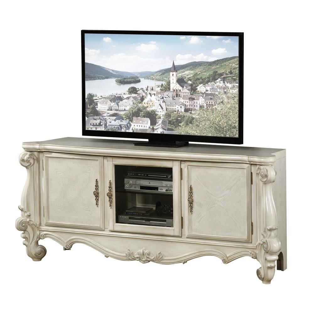 Versailles TV Console, Bone White (91324). Picture 1