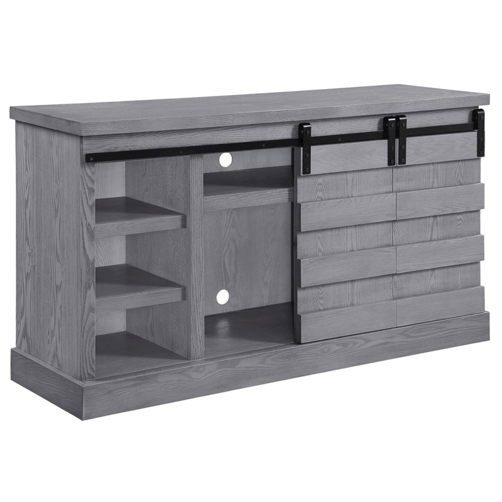 Amrita TV Stand w/Fireplace (Include 91617FIR) Gray Oak. Picture 6