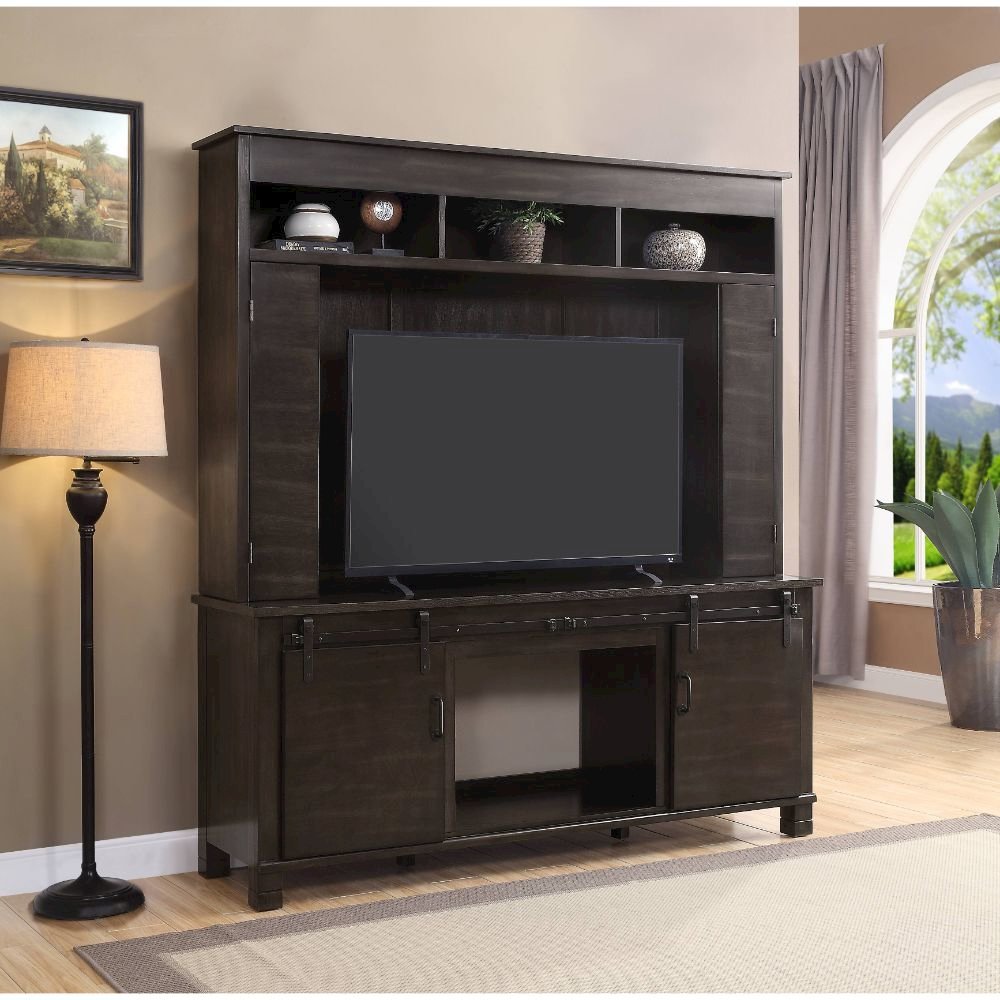 Apison Entertainment Center (Include 91617FIR) Espresso. Picture 4