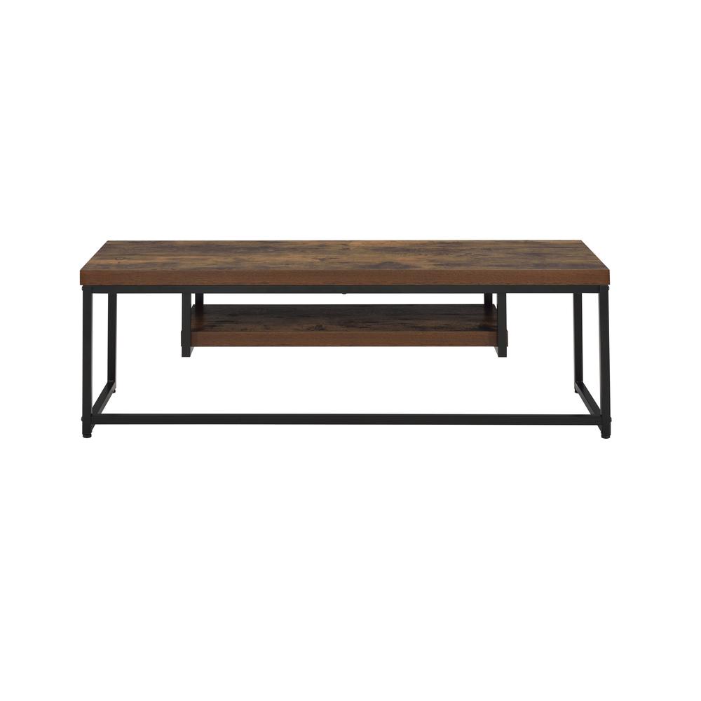 Bob TV Stand Weathered Oak & Black Metal. Picture 3