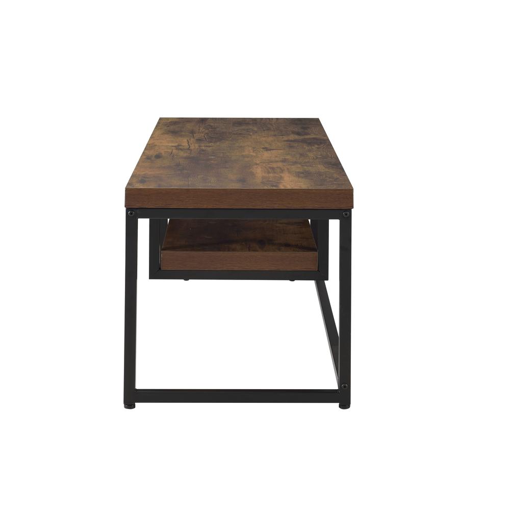 Bob TV Stand Weathered Oak & Black Metal. Picture 4
