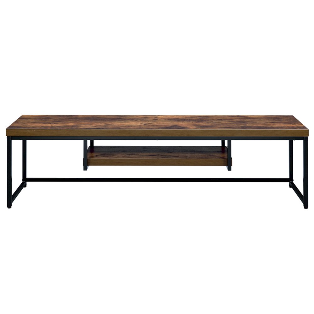 Bob TV Stand Weathered Oak & Black Metal. Picture 3