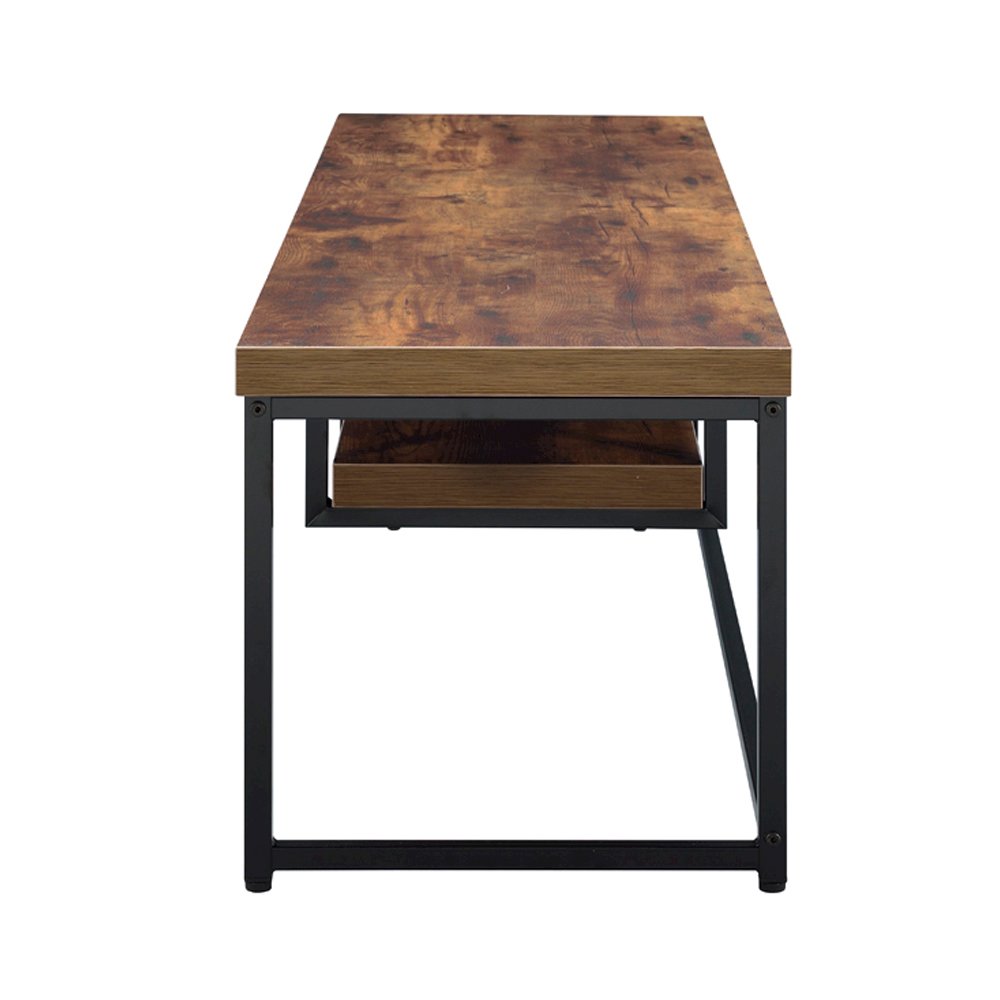 Bob TV Stand Weathered Oak & Black Metal. Picture 5