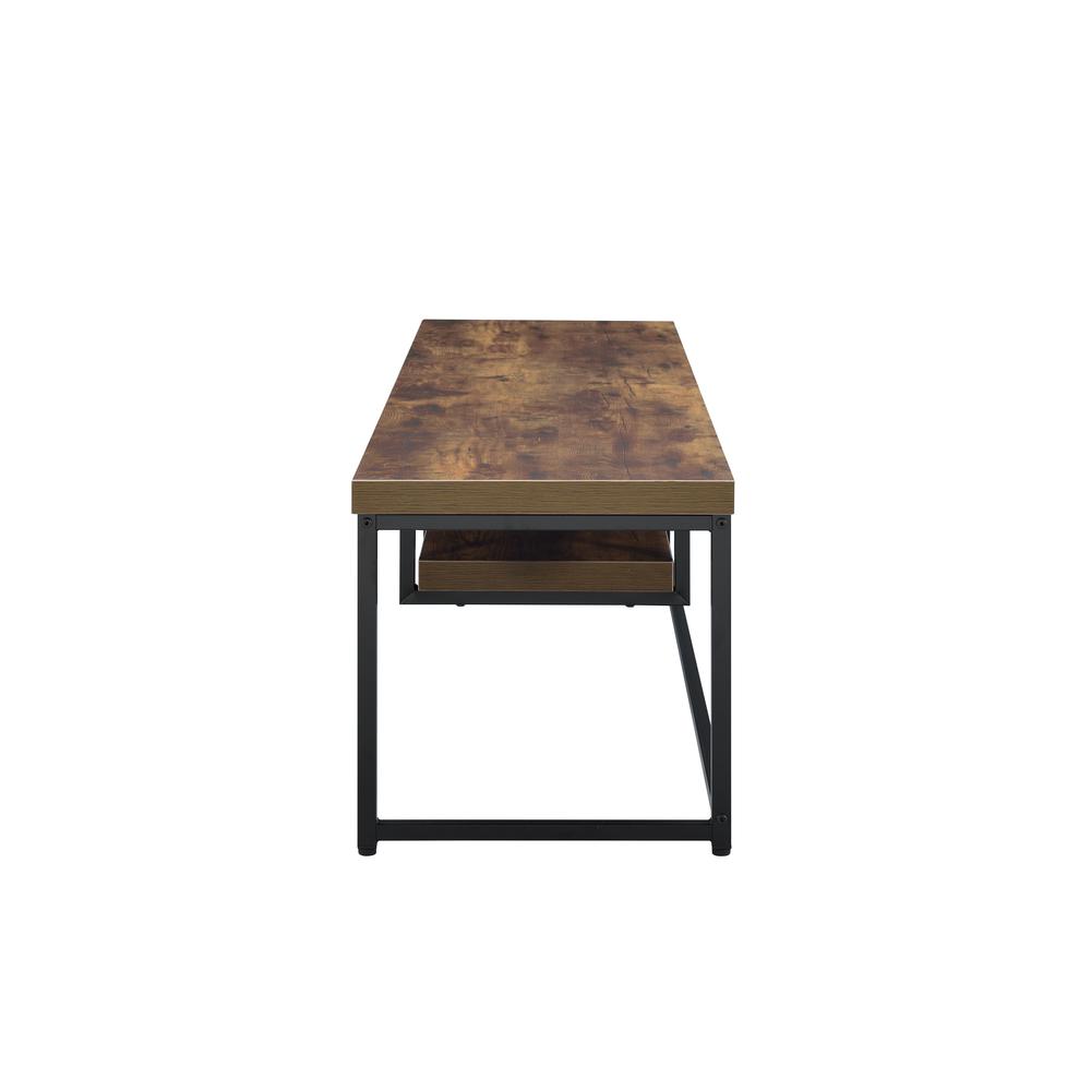 Bob TV Stand Weathered Oak & Black Metal. Picture 8